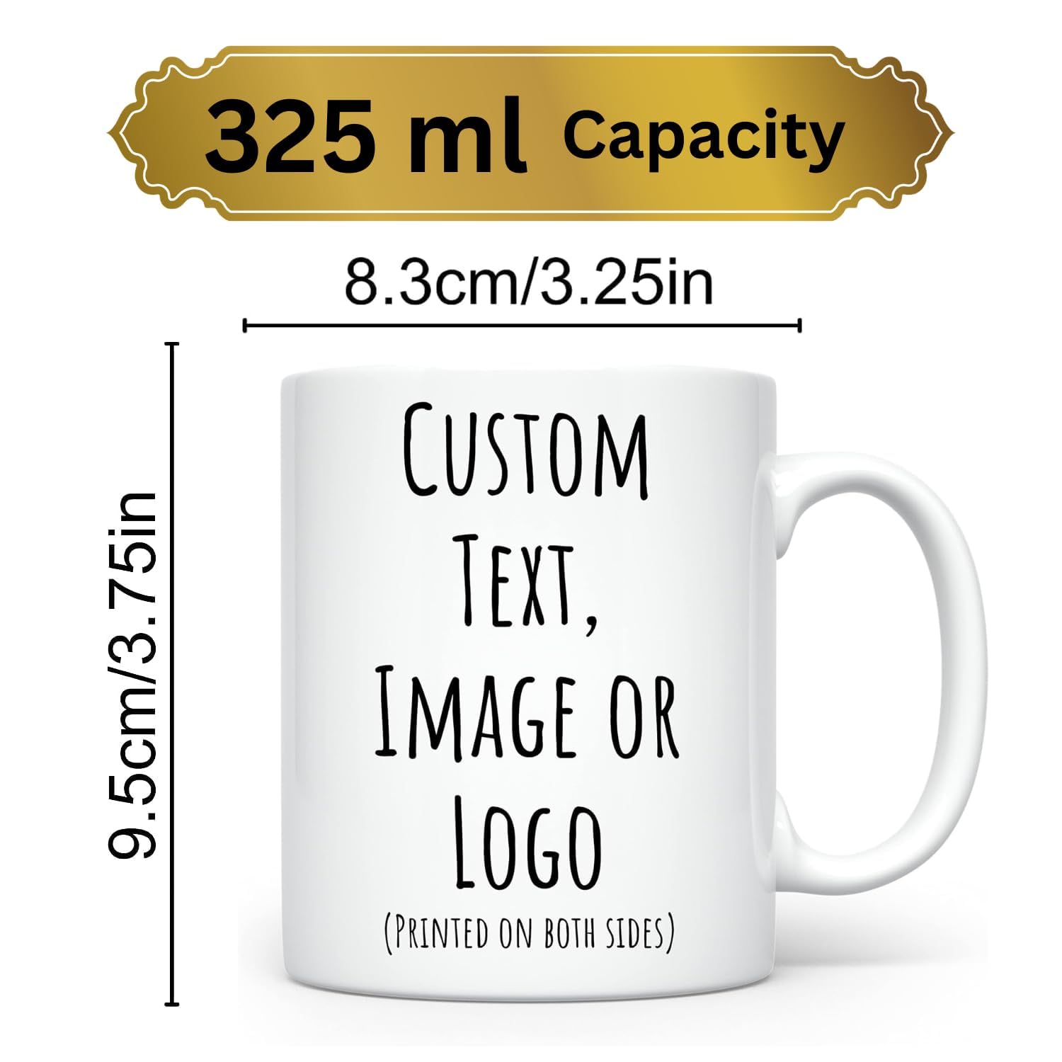 Personalized Photo Print Ceramic White Mug | Premium Gift Cup