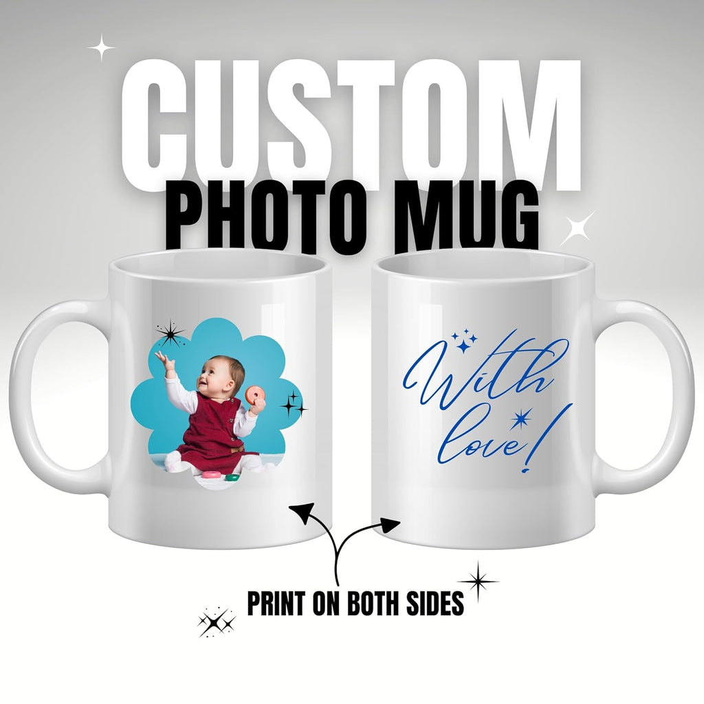 Personalized Photo Print Ceramic White Mug | Premium Gift Cup