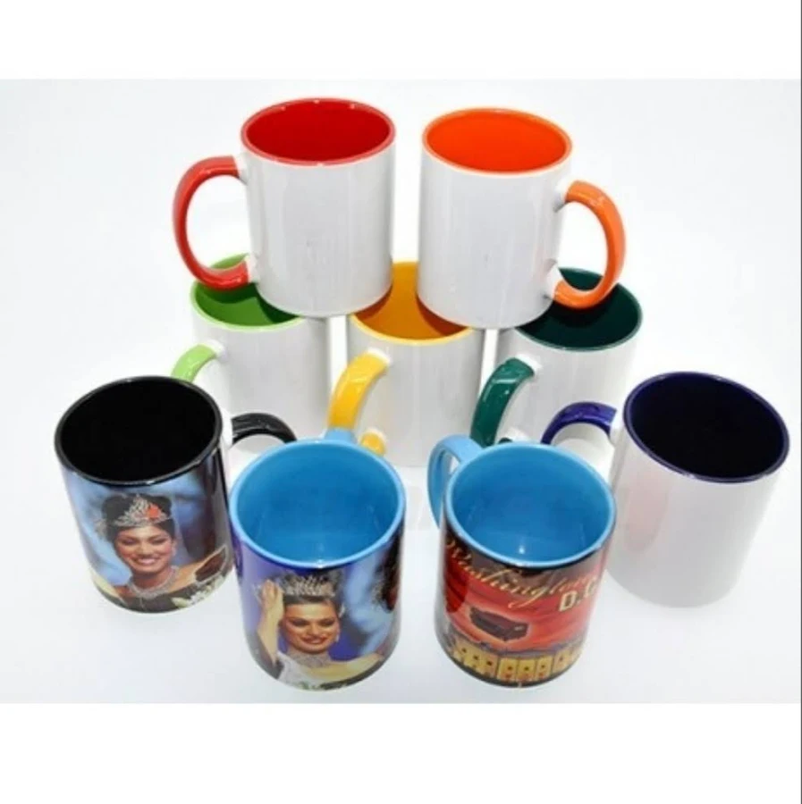 Personalized Inner Color Photo Mug Gift | Blue/Pink Color Options