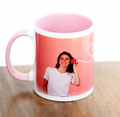 Personalized Inner Color Photo Mug Gift | Blue/Pink Color Options