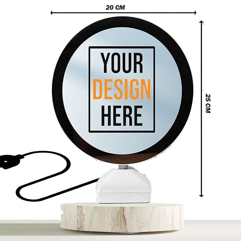 Personalized Magic Mirror LED Photo Frame Gift | Round Shaped