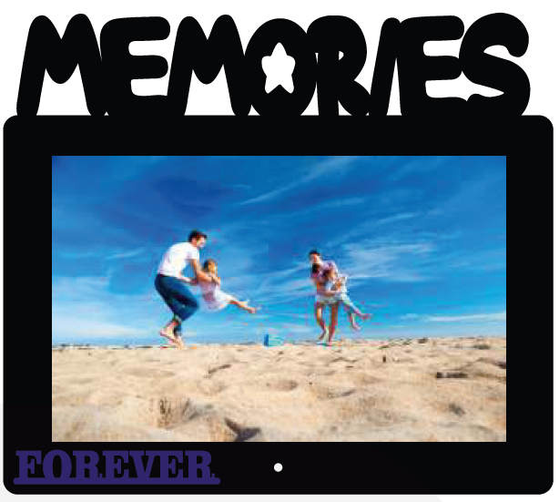 Personalized Wooden Photo Frame Gift Black Edition | Multiple Options