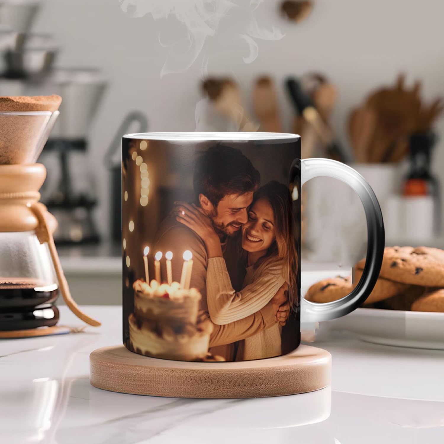Personalized Heat Reveal Magic Photo Mug | Premium Gift Cup