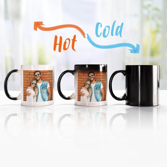 Personalized Heat Reveal Magic Photo Mug | Premium Gift Cup