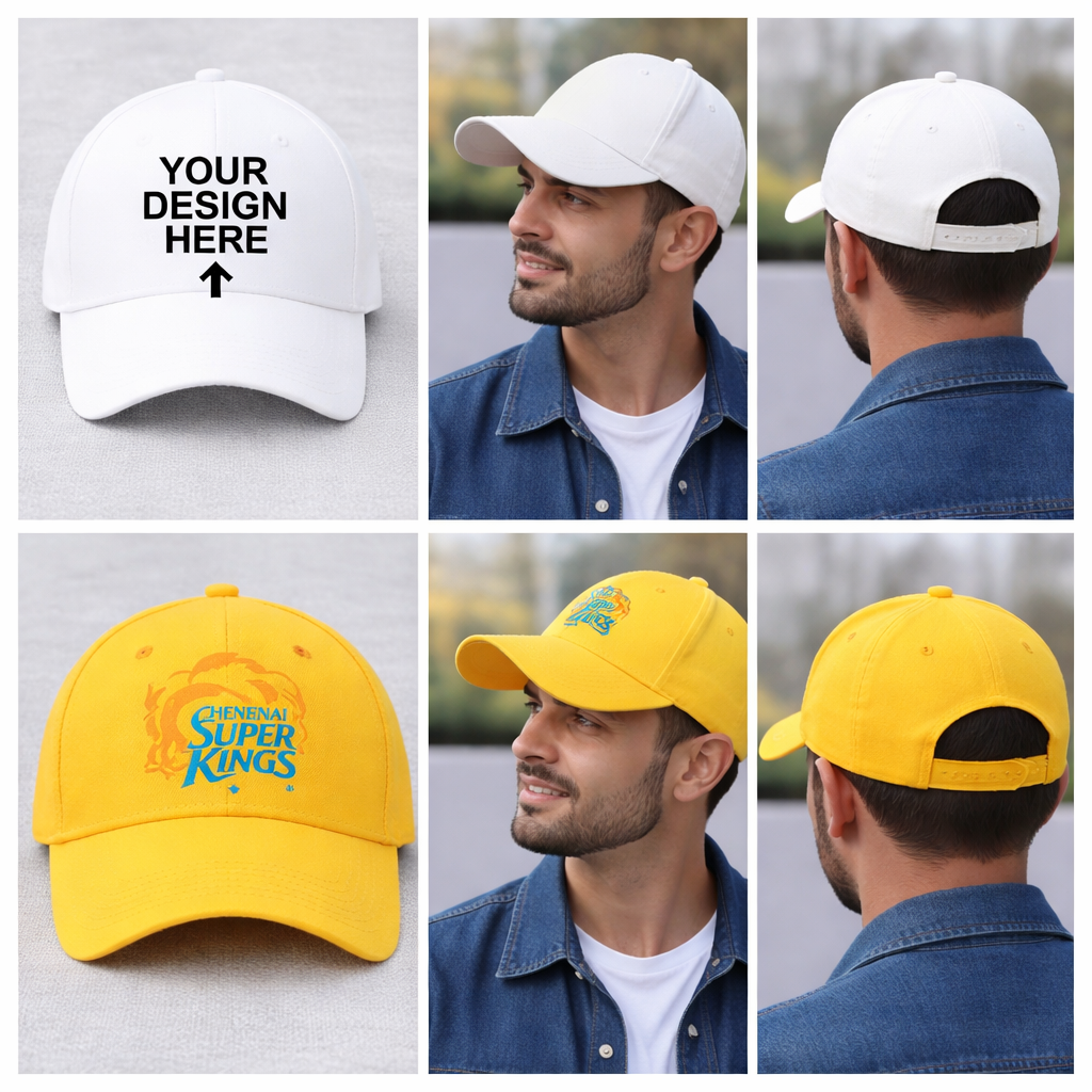 Custom Printed Cotton Cap | Personalized Logo Cap